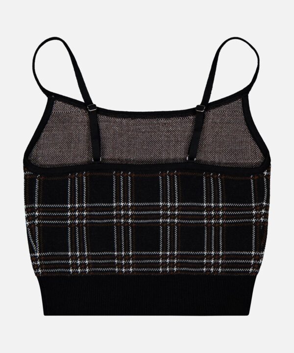Maude Cropped Plaid Bralette - Image 3