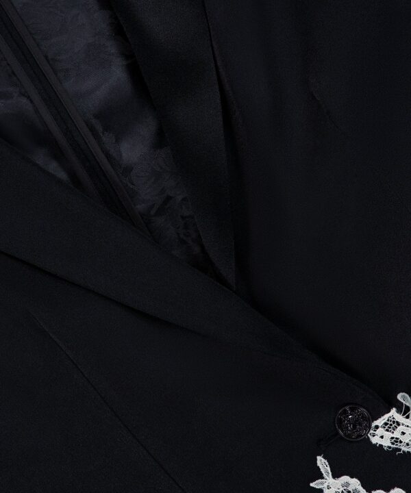 Alternative view of Breann Cutaway Lace Long Fitted Blazer