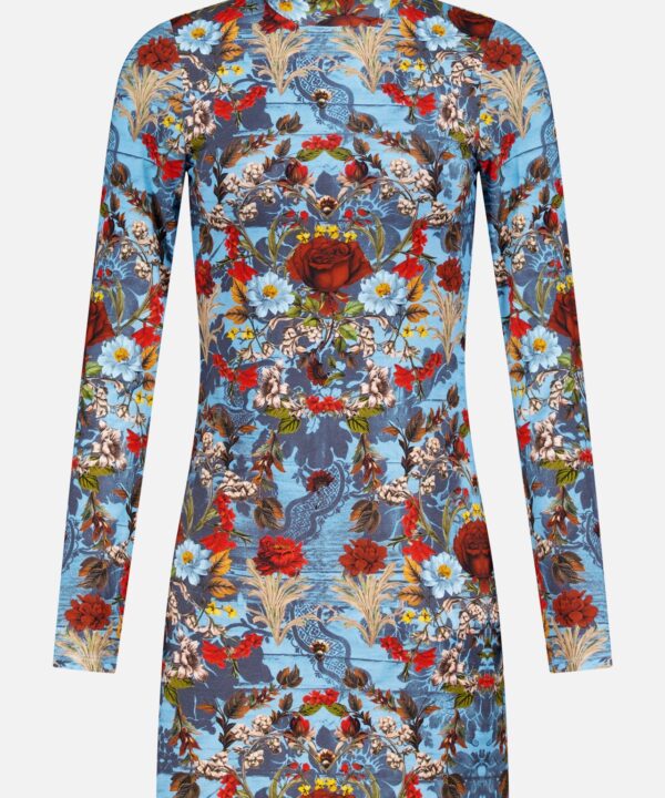 Delora Folded Turtleneck Mini Dress