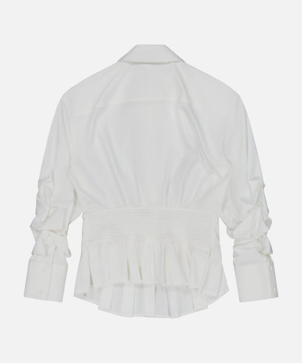 Edle Gathered Corset Button Down Top - Image 3