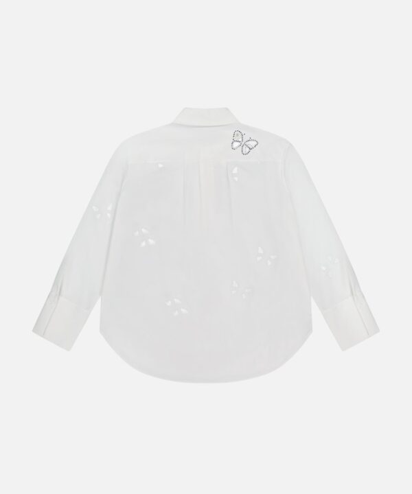 Finely Embellished Button Down with Cutouts - Image 3