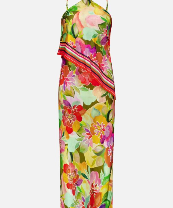 Irena Scarf Detail Maxi Dress