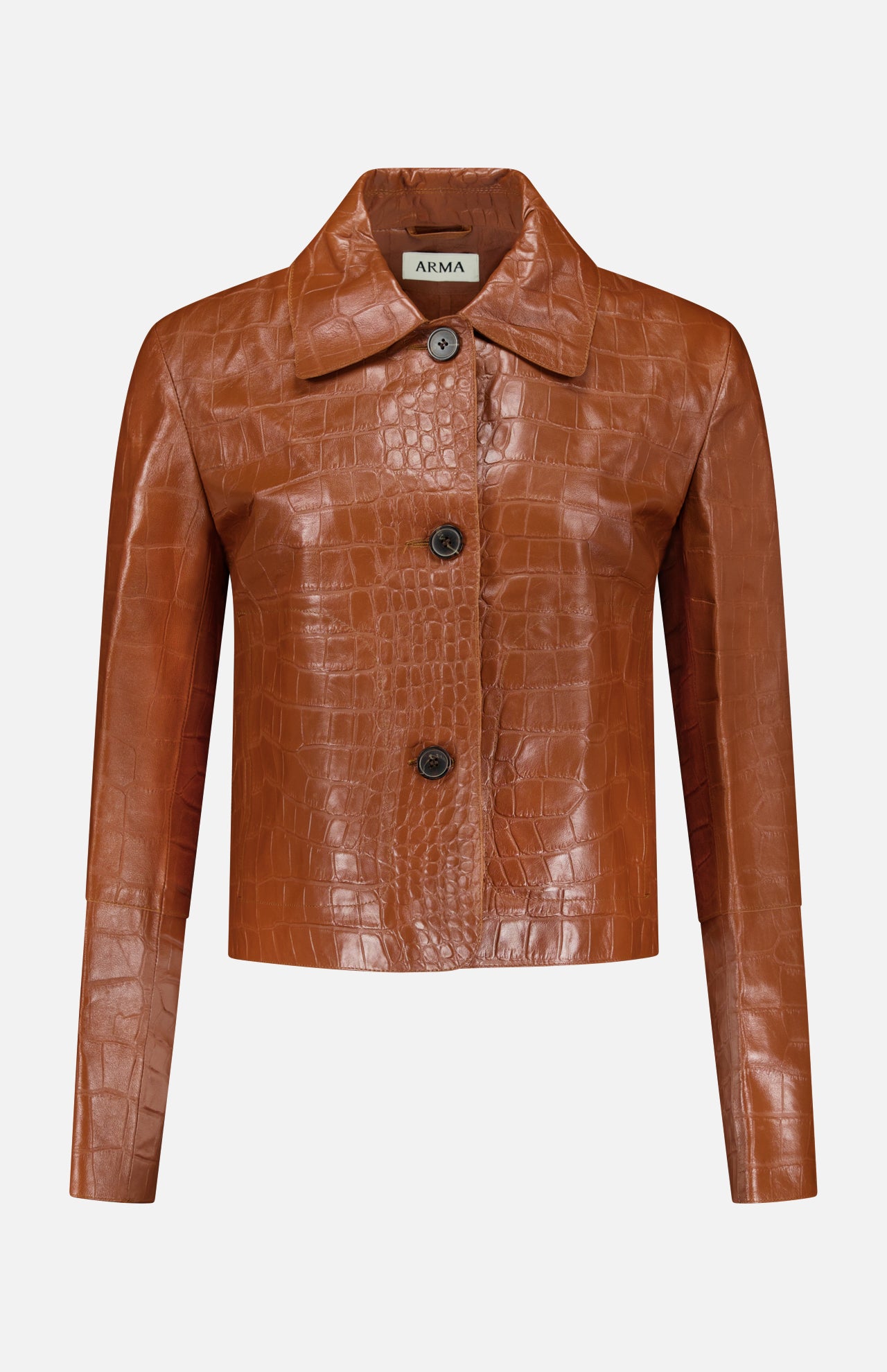 Emy Lamb Nappa Print Coat