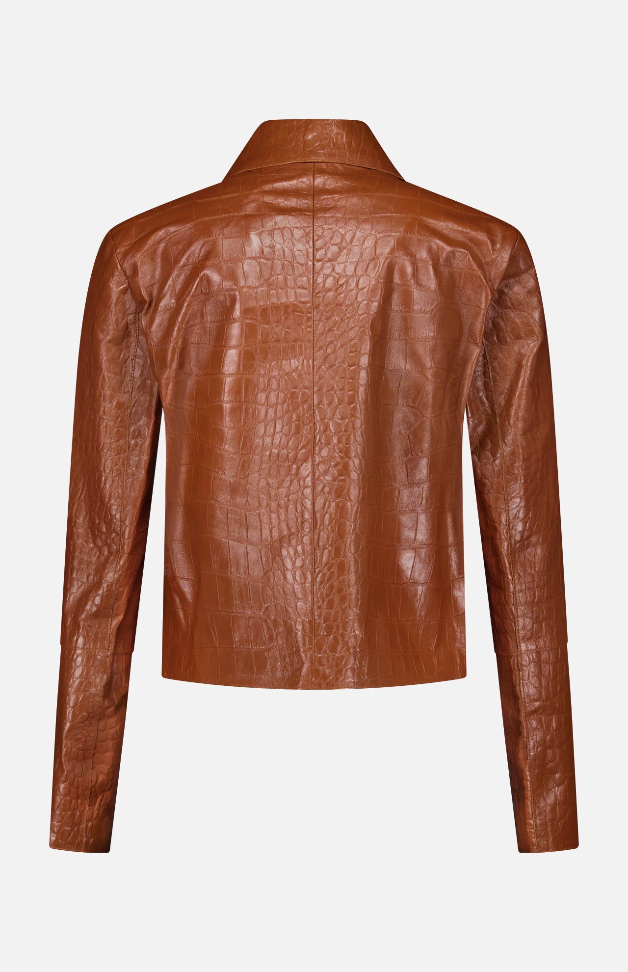 Emy Lamb Nappa Print Coat - Image 3