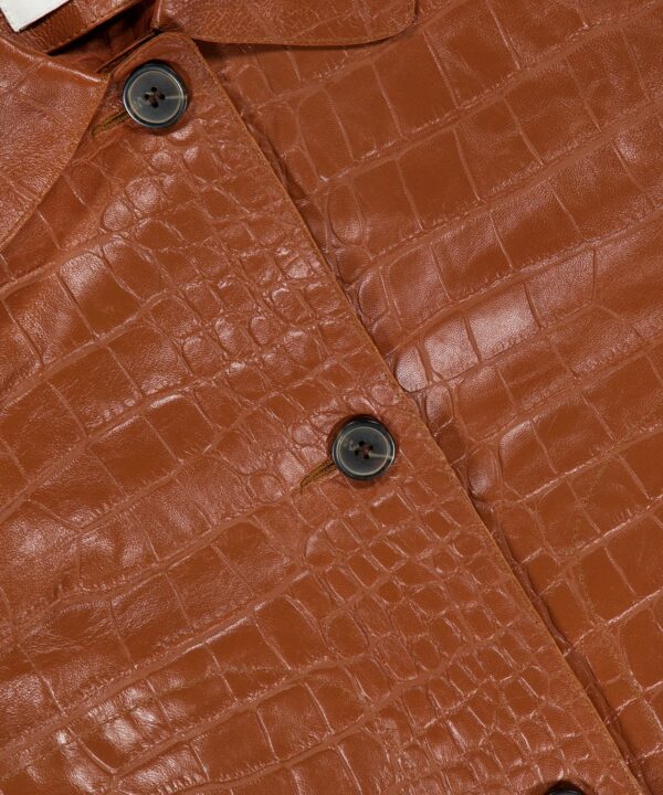 Alternative view of Emy Lamb Nappa Print Coat