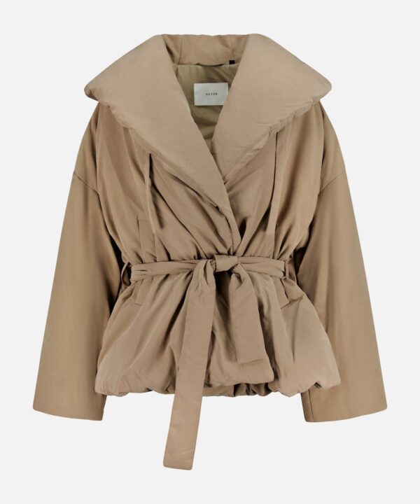 Brushed Hooded Puffer Jacket