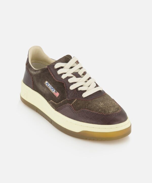 Alternative view of Medalist Low Suede Sneaker with Croco-effect