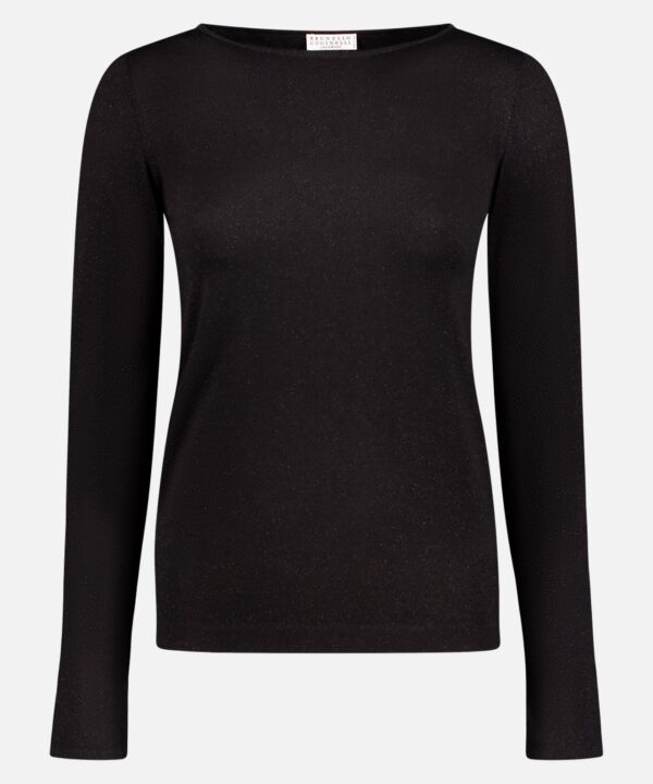 Cashmere Silk Boat Neck Sweater