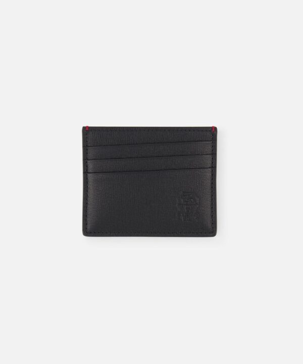 Brunello Cucinelli Leather Cardholder with Middle Slot