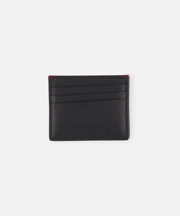 Brunello Cucinelli Leather Cardholder with Middle Slot - Image 3