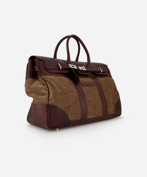 Alternative view of Brunello Cucinelli Travel Duffle Bag with Chevron-effect