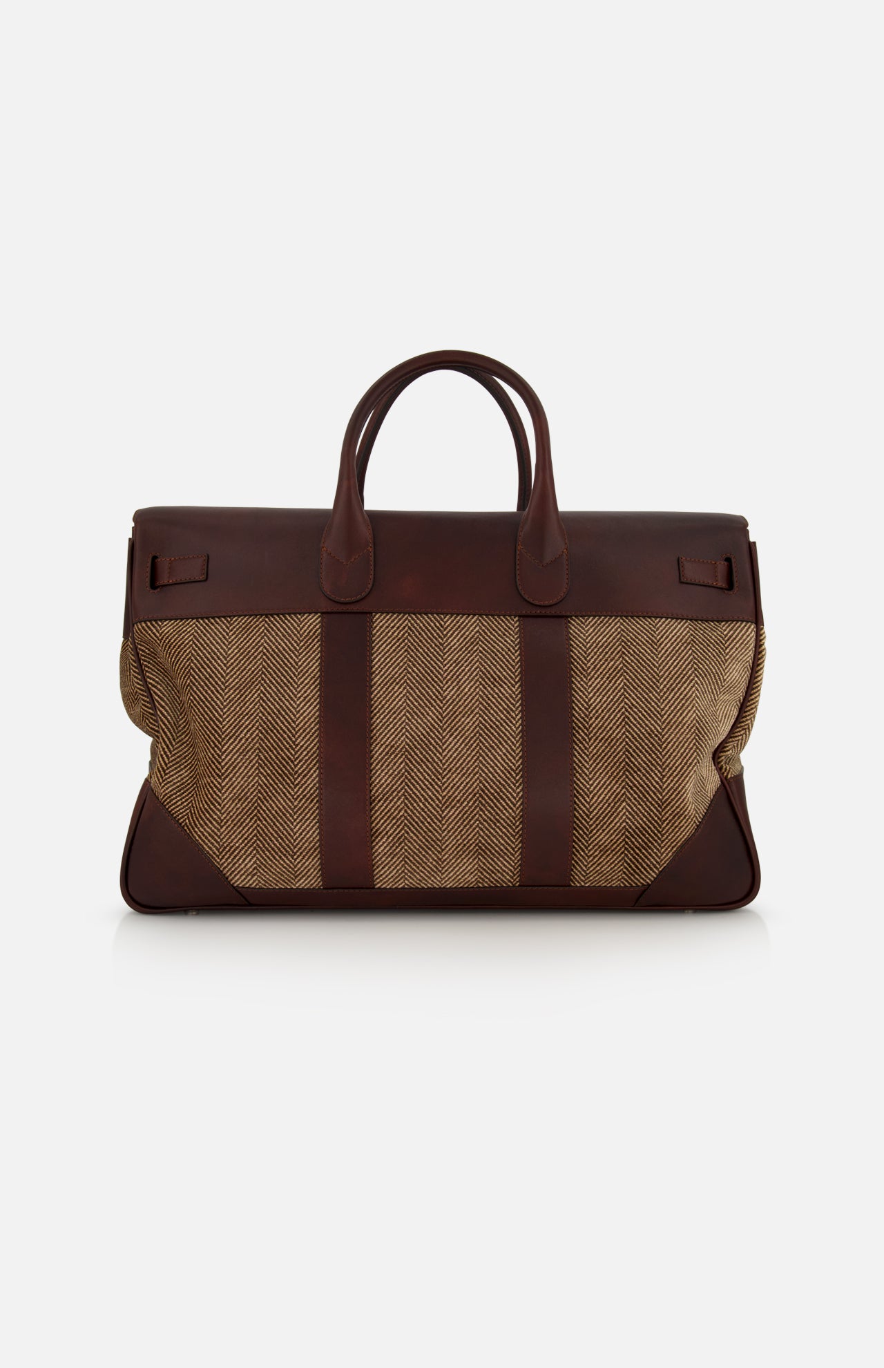 Brunello Cucinelli Travel Duffle Bag with Chevron-effect - Image 3