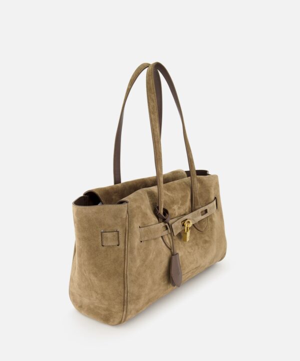 Alternative view of Brunello Cucinelli Explorer Suede Medium Shopper Bag