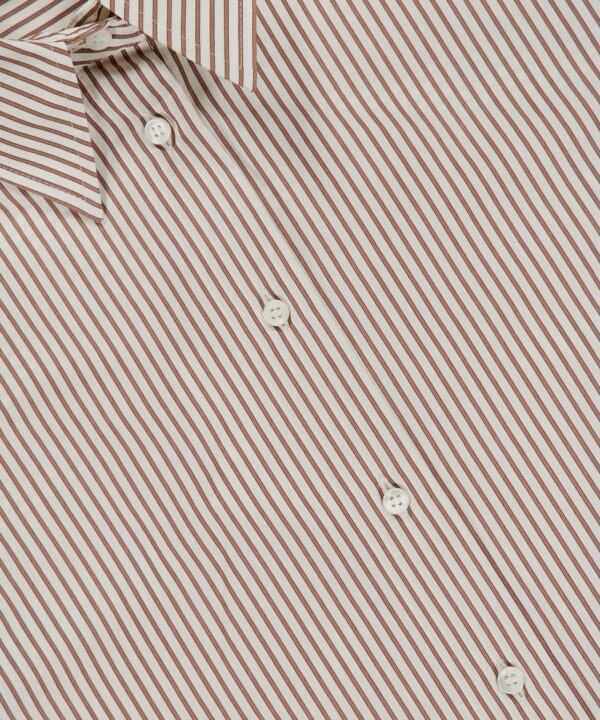 Alternative view of Cotton Stripe Button Up with Monili Cuff Blouse