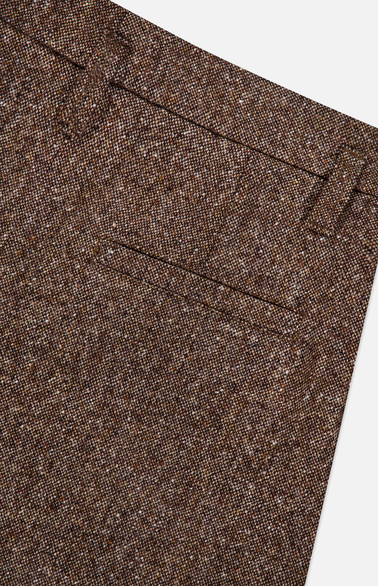 Donegal Wool Barrel Pleated Pant - Image 4