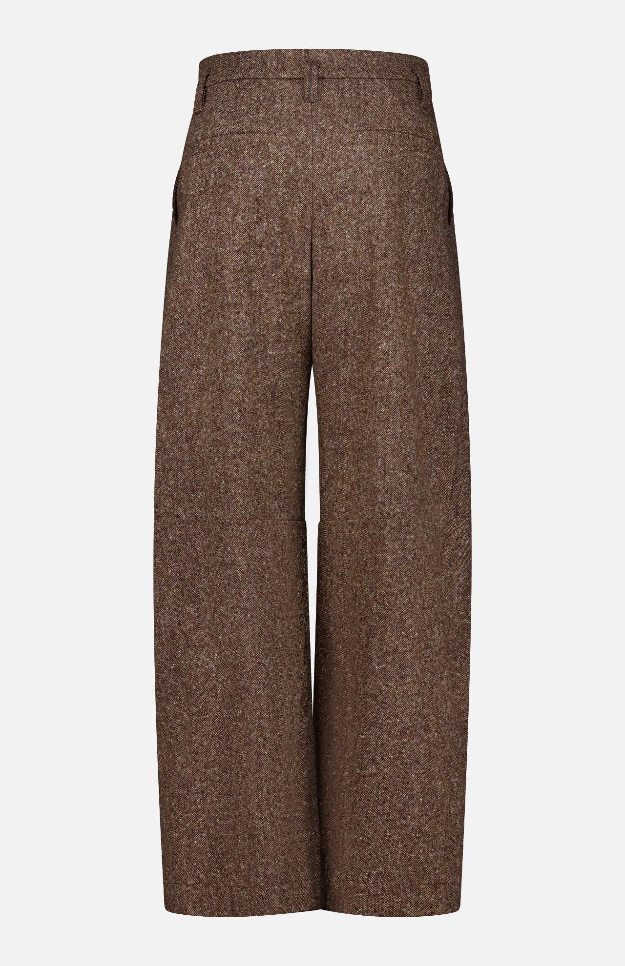 Donegal Wool Barrel Pleated Pant - Image 5