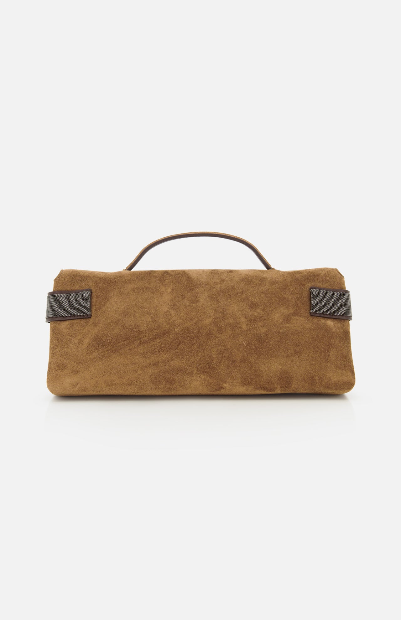 Brunello Cucinelli Essence Suede Top Handle Clutch - Image 3