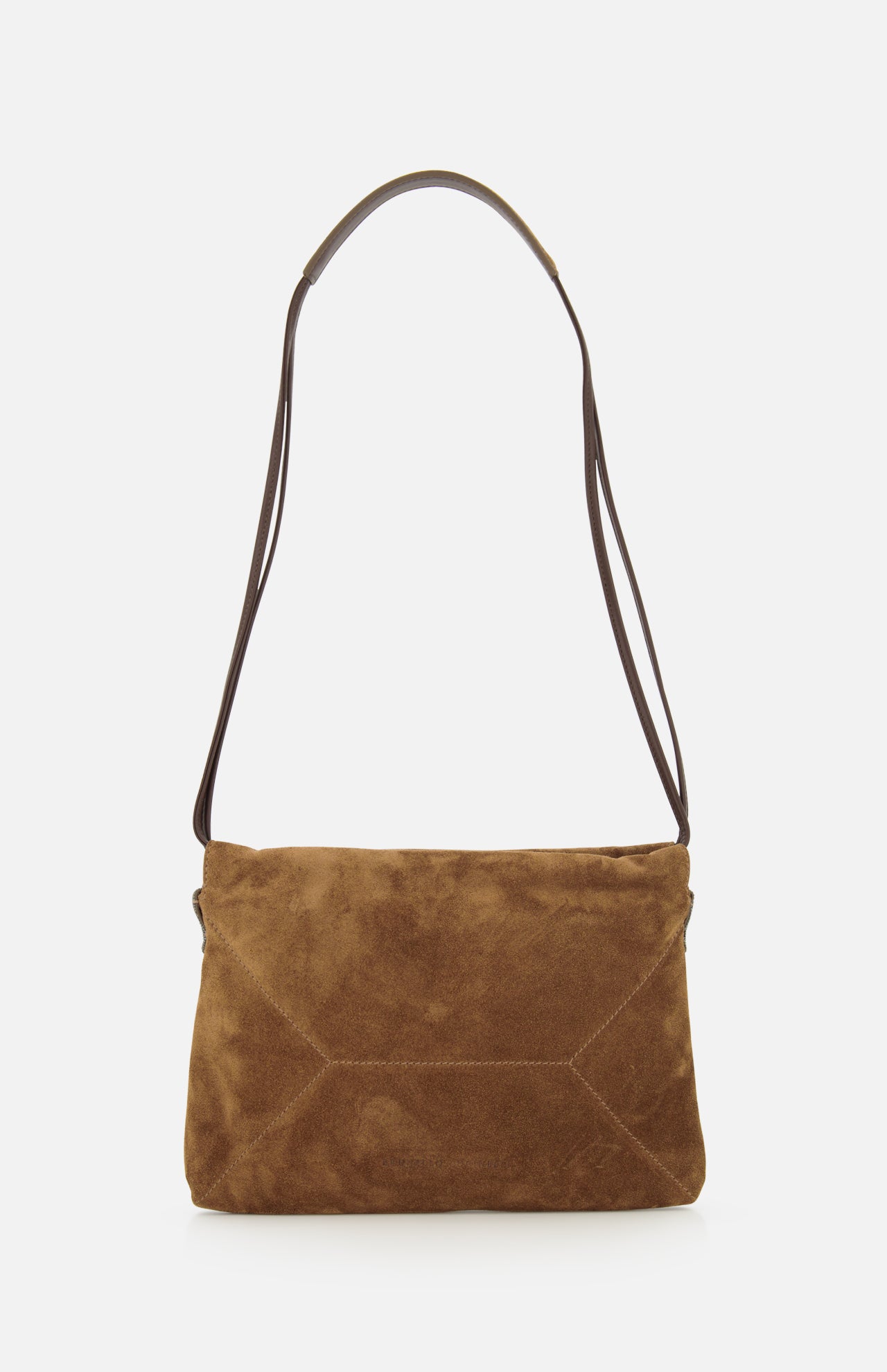 Brunello Cucinelli Suede Mini Pouchette with Monili