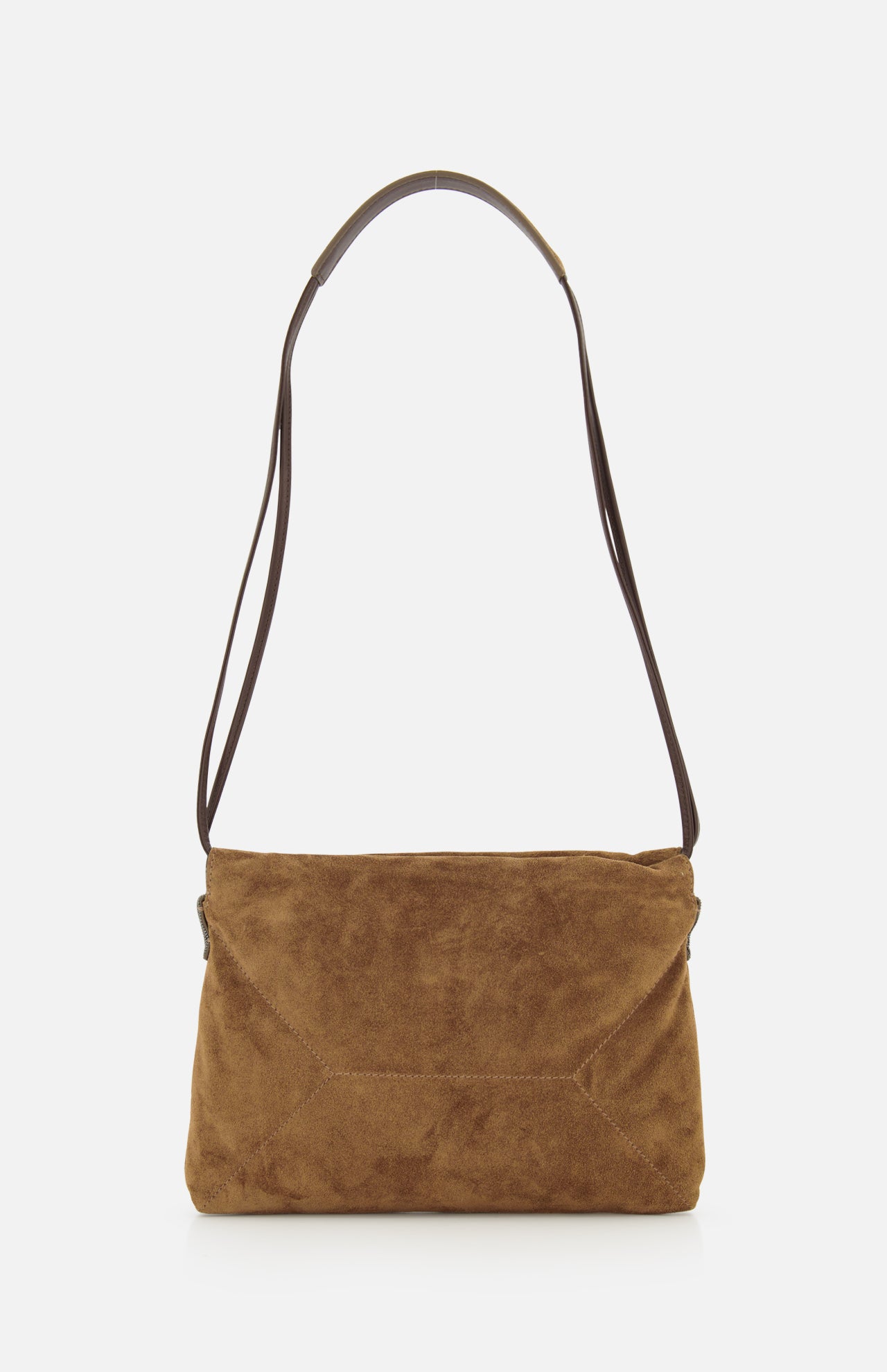 Brunello Cucinelli Suede Mini Pouchette with Monili - Image 3