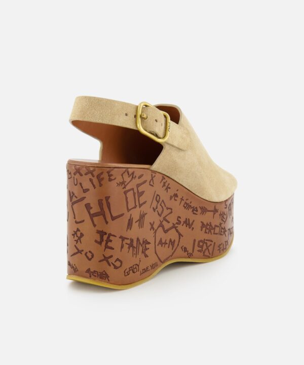 Alternative view of Maxime Carved Wedge Heel