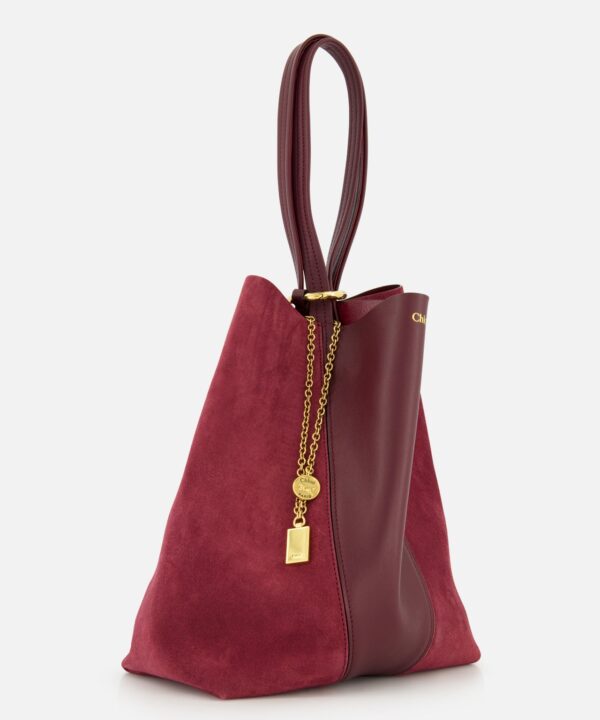 Chloé Leather and Suede Spin Bag - Image 4