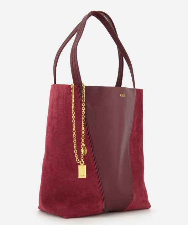 Chloé Leather and Suede Spin Bag - Image 3
