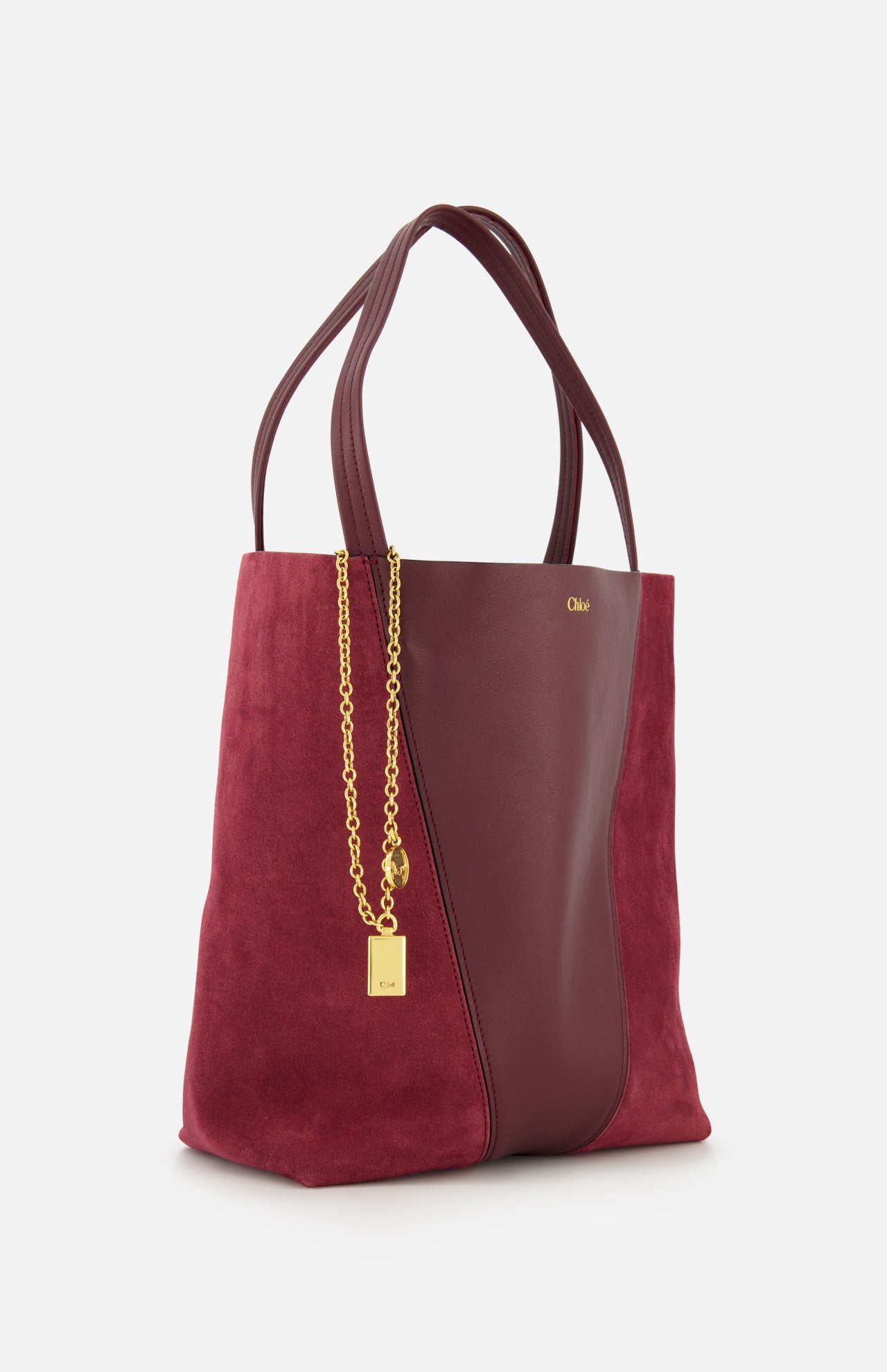 Chloé Leather and Suede Spin Bag - Image 3