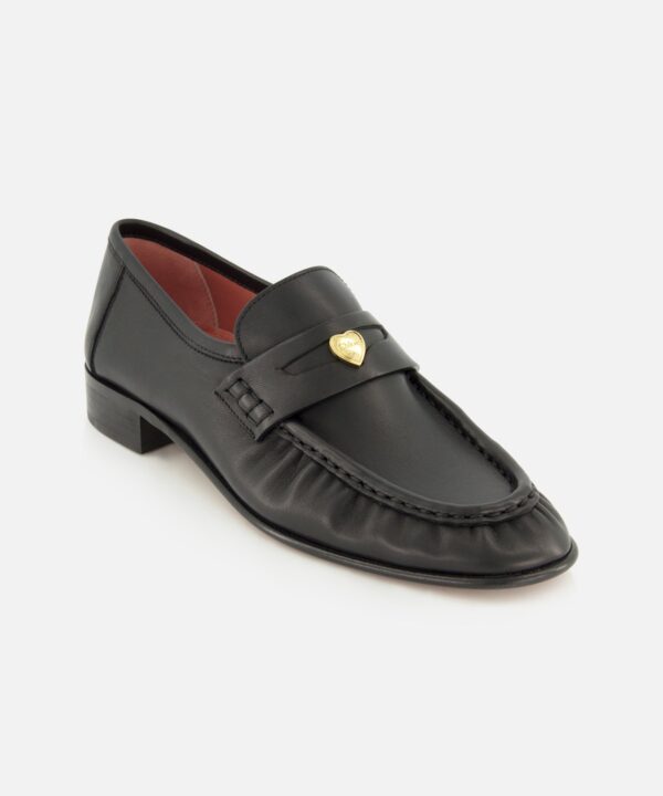 Alternative view of Letti Gold Heart Loafers