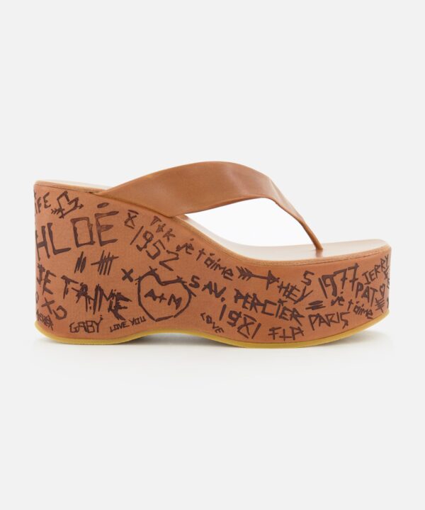 Maxime Wedged Thong Sandals