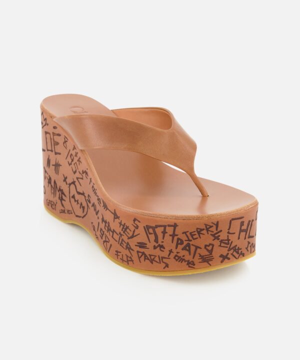 Alternative view of Maxime Wedged Thong Sandals