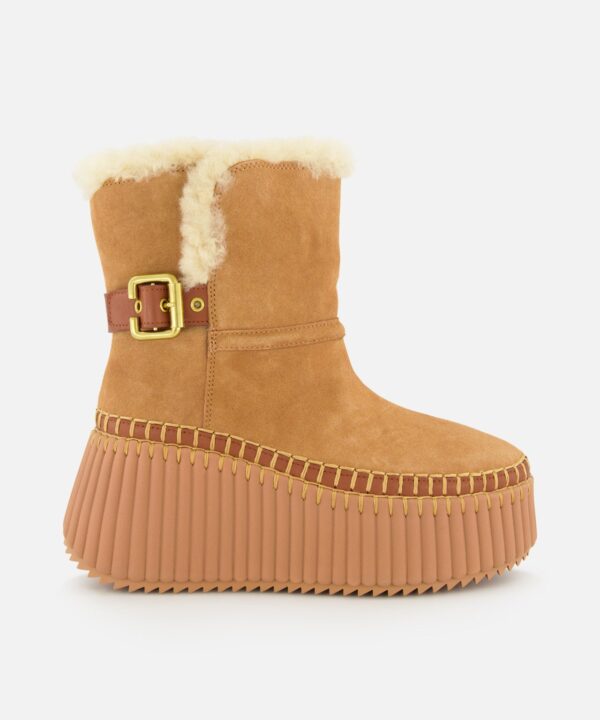 Nama Suede and Shearling Boots