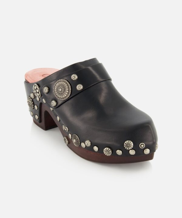 Alternative view of Talis Studded Leather Clogs