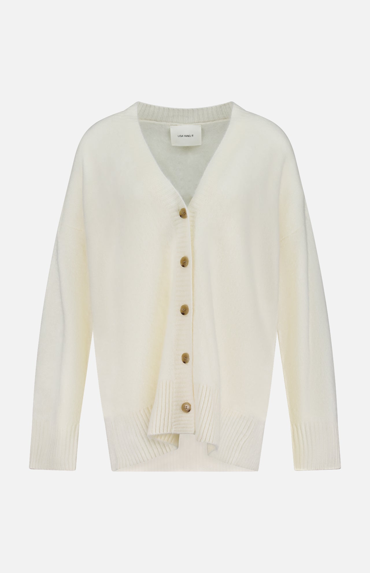 Elaria Solid Cashmere Cardigan