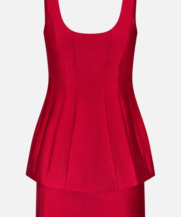 Empire Peplum Waist Dress