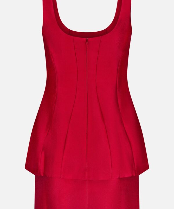 Empire Peplum Waist Dress - Image 3