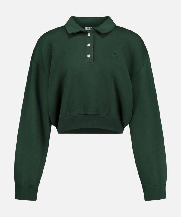Cropped Polo Sweatshirt