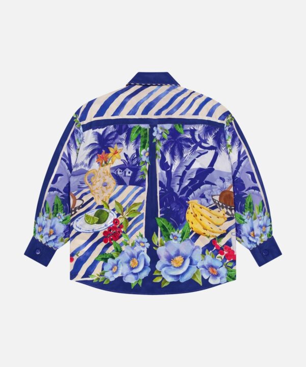 Fruit and Floral Pajama Shirt - Image 3