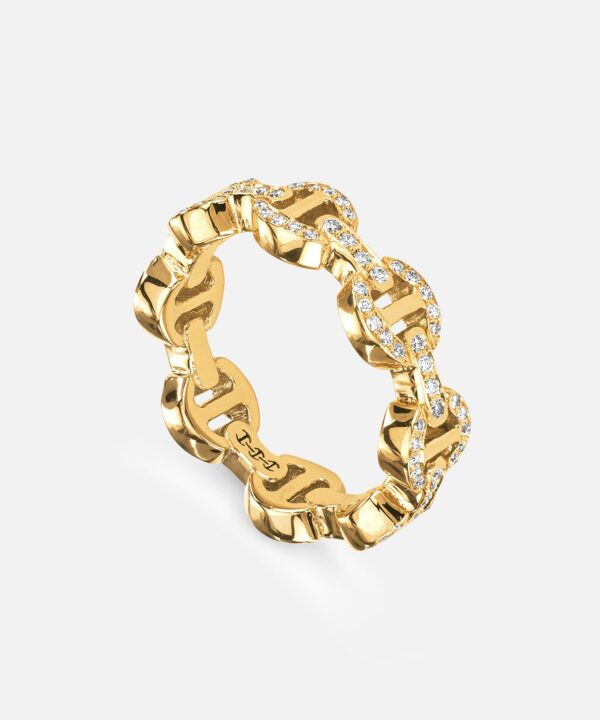 Dame Tri-Link Antiquated Ring
