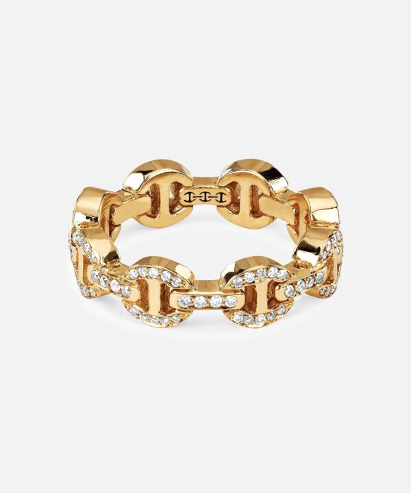 Alternative view of Dame Tri-Link Antiquated Ring