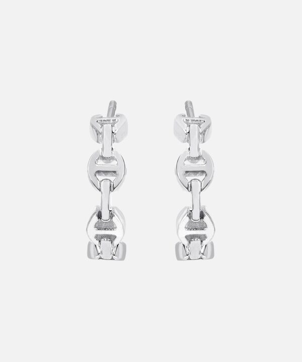 Alternative view of Micro Crescent Earrings