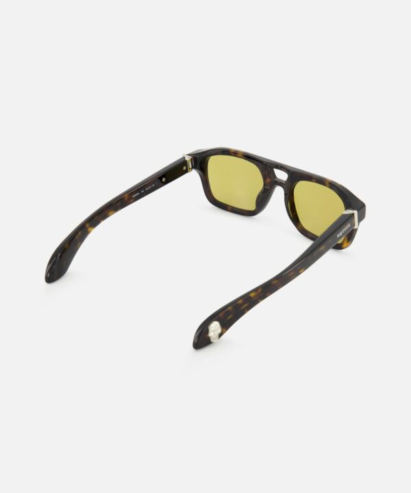 Alexander McQueen Pilot Brown Sunglasses - Image 3