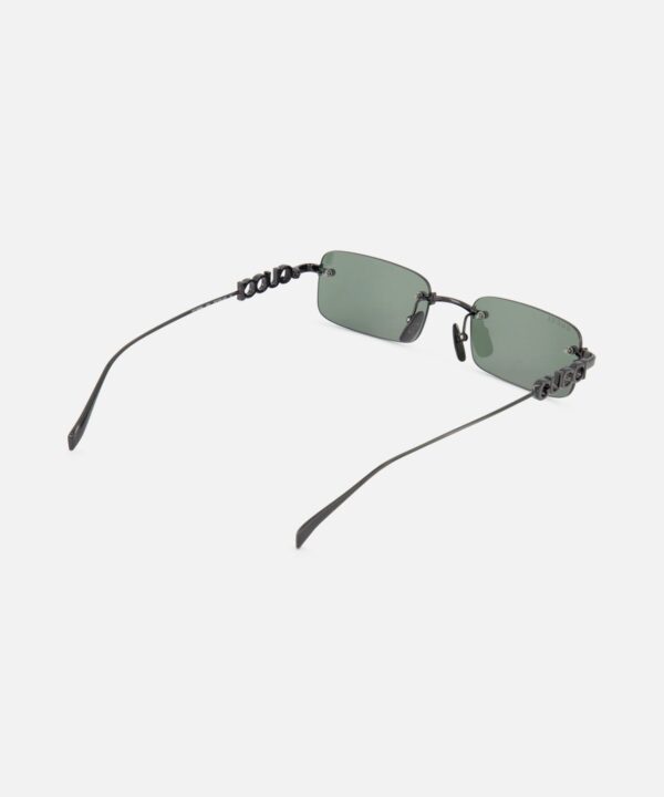 Gucci Rectangular Black Sunglasses - Image 3