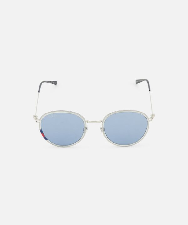 Gucci Round Silver Sunglasses