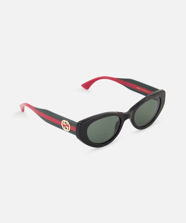 Alternative view of Gucci Cat Eye Black Sunglasses