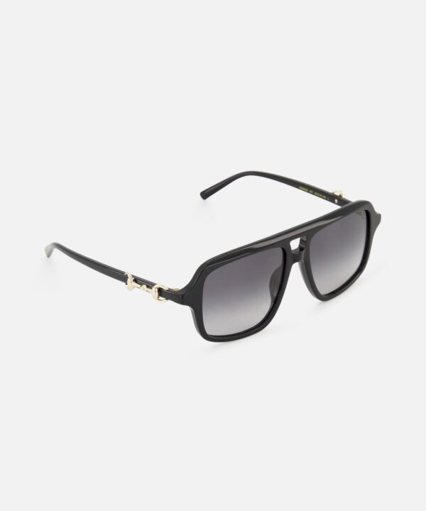 Alternative view of Gucci Aviator Black Sunglasses
