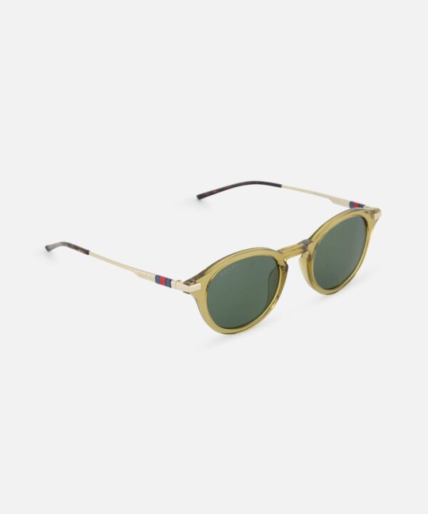 Alternative view of Gucci Round Brown Sunglasses