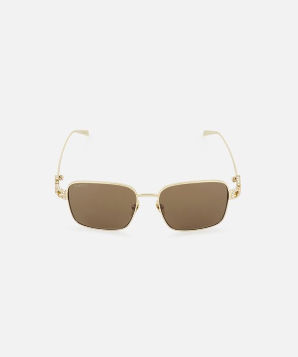 Gucci Square Gold Sunglasses