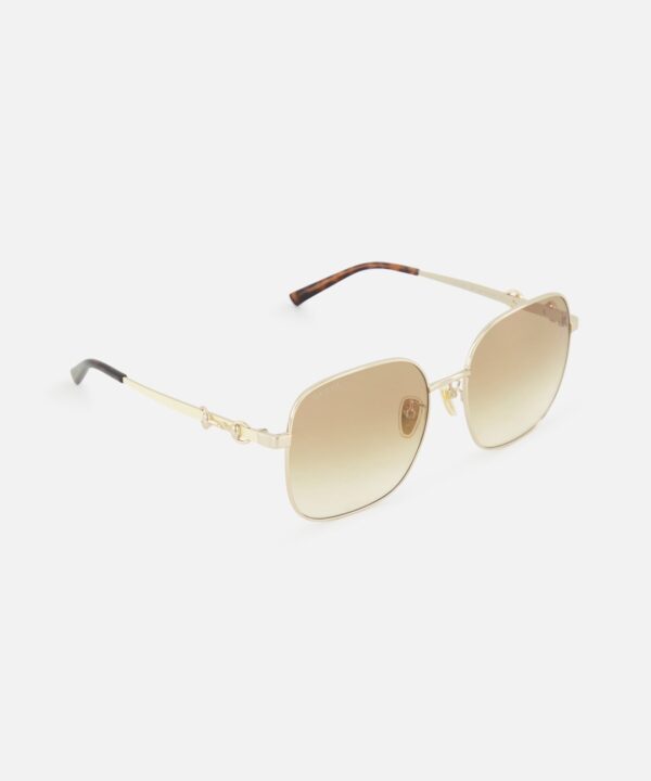 Alternative view of Gucci Rectangle Gold Sunglasses