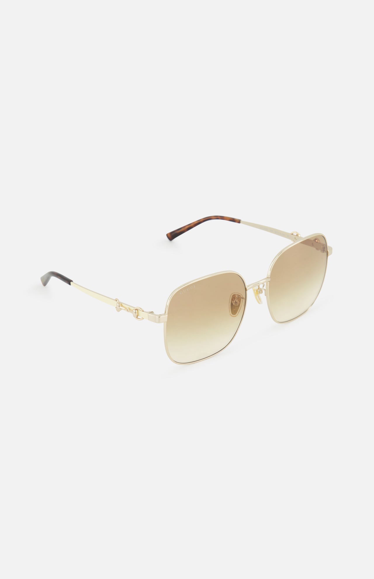 Gucci Rectangle Gold Sunglasses - Image 2