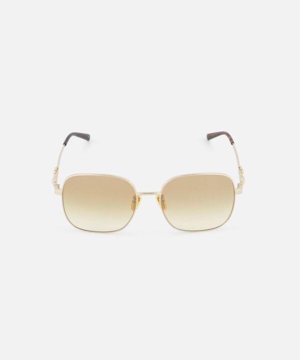 Gucci Rectangle Gold Sunglasses